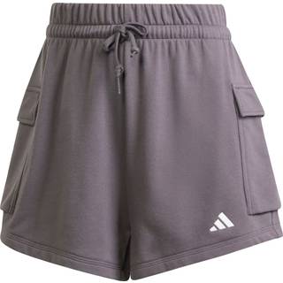 Essentials Small Logo French Terry Cargo shorts - Grey Strata / White
