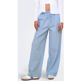 ONLY dame bukser ONLAUGUSTA - Cloud Dancer BLUE STRIPES - XS
