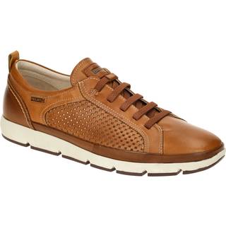 Pikolinostil mænd. M4A-6376C1 Brune Fuencarral-sneakers i læder (44), Fast, Blonder, Casual