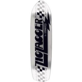 Krooked Zip Zagger Skateboard Deck (Silver Foil)