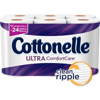 Cottonelle Ultra Comfortcare toiletpapir Badv?v 12 dobbelt toiletpapirruller