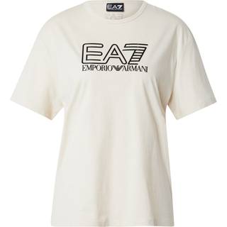 EA7 Emporio Armani Shine Logo Boyfriend T-Shirt, Beige - XS