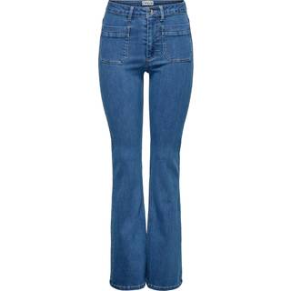 Onlwauw Høj Talje Flared Fit Jeans