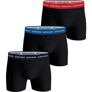 Björn Borg 3-pak Essential Shorts - Black/Blue - Medium * Kampagne *