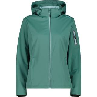 CMP Women's Light Softshell Jacket Zip Hood Softshelljakke Damer størrelse 40 farve turkis