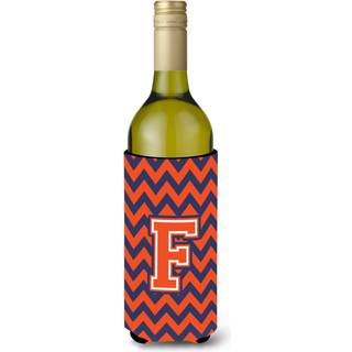 Brev F Chevron Orange Blue Wine Bottle Beverage Isulator Hugger CJ1042-Fliterk