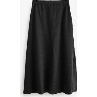 Next Black Textured Jersey Midi Skirt