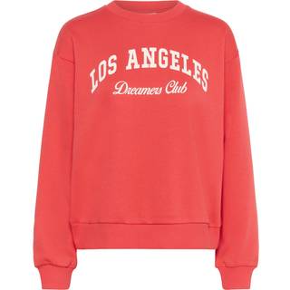 KAFFE Hazel Sweatshirt Hibiscus Rød-XS