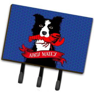 """" Caroline's Treasures Ahoy Matey Nautical Border Collie Leash eller Key Holder VHA3011th68 Triple Multicolor """"