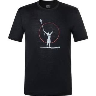 super.natural Sunset Paddle Tour Tee Merino-shirt Herrer størrelse 52 - L farve sort