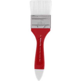 Kreativ Mark Polar Flo Professional akvarelbørster - Vask 2 - Kort håndtag Nikkelbelagt sømløs messing Ferrule - Kunstmalingbørster til akrylmale