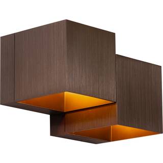 Moderne væglampe mørk bronze 2-lys - Transfer Double
