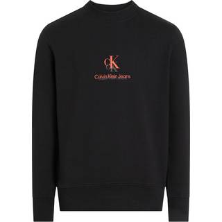 Cotton Terry Logo Sweatshirt - Black - S