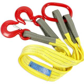 QWORK Tungt to ben Bridle Web Sling 4,92ft 13227lb Kapacitet St?l Slynger