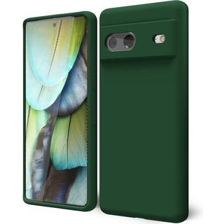 oakxco til Google Pixel 7 telefoncover Flydende Silikone S?d Tynd Slank Bl?d Gummi TPU Almindelig Glat Gel Cover til Kvinder Pige ?stetisk Design
