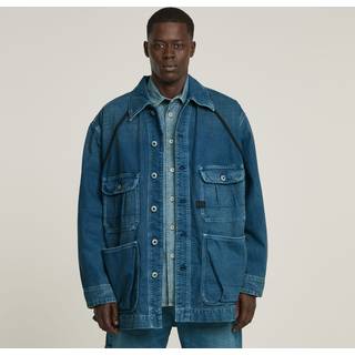 Oversized Chore Jacket - Medium blue - Men