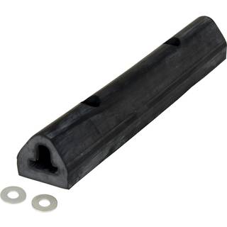 Vestil M-2-12 Ekstruderet gummiflik kofanger 12 tommer. x 2 in. x 1-3/4 in. Sort