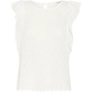 Cream Crysa Sleevless Blouse Bluser 10614087 Snow White (XXLARGE)