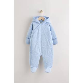 Next Blue Hooded Baby All-In-One (0-18mths)