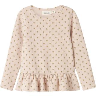 Lil Atelier Bluse Peach Whip Med Blomster