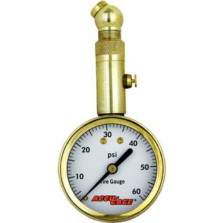 Accu-gage af Milton Dial Tire Pressure Gauge med drejelig vinkel Air Chuck-ANSI certificeret til motorcykel/bil/lastbil d?k (0-60 psi)