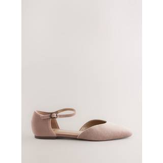 Next Forever Comfort Rund Toe Velvet Ankel Strap SkoEU 40 (UK 6.5)