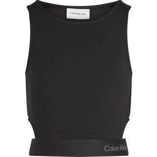 Skinny Punto Sleeveless Top - Black - 6 years (116 cm)