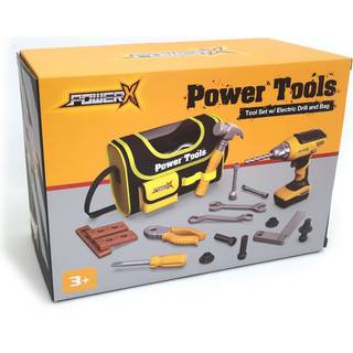 Power X Byggeværktøj 21 dele m/opbevaringstaske og B/O-boremaskine (20358)