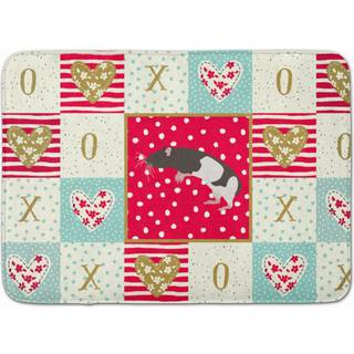 """" Caroline's Tailless Rat Love Machine Washable Memory Foam Mat Doormats Multicolor """"