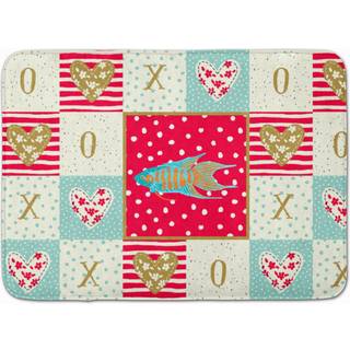 """" Caroline's Treasures Paradise Fish Love Machine Washable Memory Foam Mat Doormats Multicolor """"