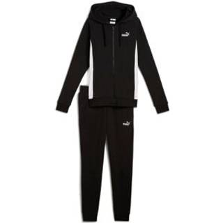 Women&#39;s Puma Hooded Sweat Suit, Black, Size M, Clothing - Black - M