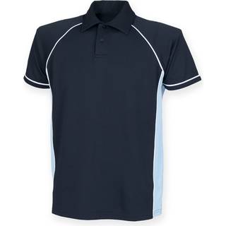 Finden+Hales FH370 Men´s Piped Performance Polo Navy / Sky L