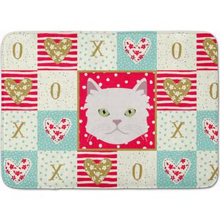"""" Caroline's Treasures Asian Semi Longhaired Cat Love Machine Washing Memory Foam Mat Doormats Multicolor """"