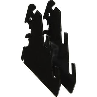 Wall Control Pegboard Slottet Metal Pegboard Bracket Pair Accessory Pack til Wall Control Pegboard og Sloted Tool Board - Sort