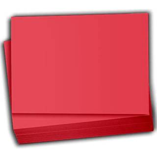 Hamilco Colored Scrapbook Cardstock Paper 4x6 Card Stock Paper 65 lb Cover 100 Pack (Punch Red)