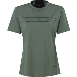 Vaude Women's Qimsa Logo Shirt Funktionsshirt Damer størrelse 44 farve olivengrøn