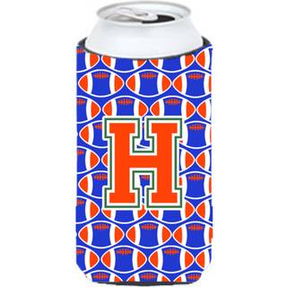 """" Letter H Fodboldgrøn blå og orange høj dreng drik isolator Hugger CJ1083-HTBC """"