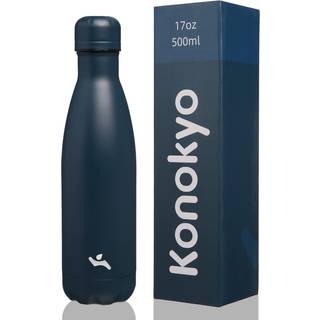 Konokyo isolerede vandflasker 17 oz dobbeltv?gge rustfrit st?l Vacumm metalkolbe til sportsrejser Marinebl?