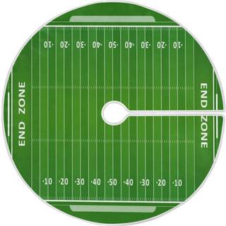 Blueangle 35,4 tommer amerikansk fodboldbane juletræ nederdel blød polyester nederdel til god julefest juletræ dekoration