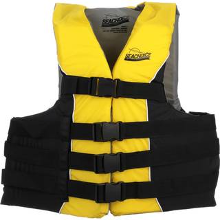 Seachoice Level 70 Livsvakke Deluxe Justerbar 4-b?lte skivest Gul og sort st?rrelse XXL/XXXL 50-60 in. Bryst
