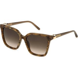 Furla Kvinde SFU888 06YH Solbriller Acetat Brun Brun Firkantet Normal Skygge