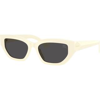 Burberry Kvinde BE4463D 415887 Solbriller Acetat Hvid Grå Cat Eye Normal