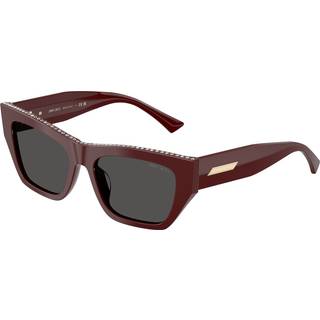 Jimmy Choo Kvinde JC5035B 505787 Solbriller Acetat Rød Grå Cat Eye Normal