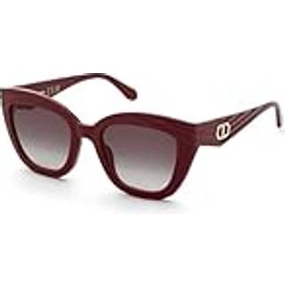 Twinset Kvinde STW100 08LA Solbriller Injiceret Bordeaux Brun Sommerfugl Normal Skygge