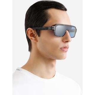 Dolce & Gabbana Mand DG4507 3445/1 Solbriller Acetat Skildpadde Grå Pilot Normal