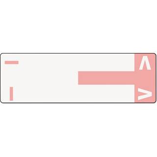 Smead Alphaz NCC farvekodet etiket I & V-etiketark Pink 100 pr. Pakke (67160)