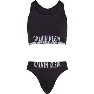 Girls Bralette Bikini Set - Intense Power - Black - 8-10