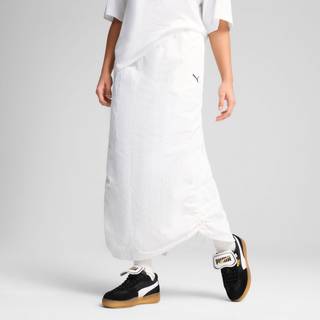 Women&#39;s Puma WARDROBE Essentials Woven Maxi Skirt, White, Size XS, Clothing - White - XS