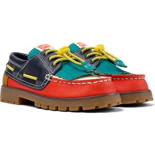 Camperunisex til børn. K800642-001 Mokkasiner i læder med snørebånd fra Bobo multicolour (35), Fast, Ruskind, Blonder, Casual, Flerfarvet, b