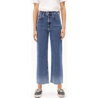 ARMEDANGELS Women's Murliaa Cropped Jeans Damer størrelse 29 - Length: 32'' farve blå